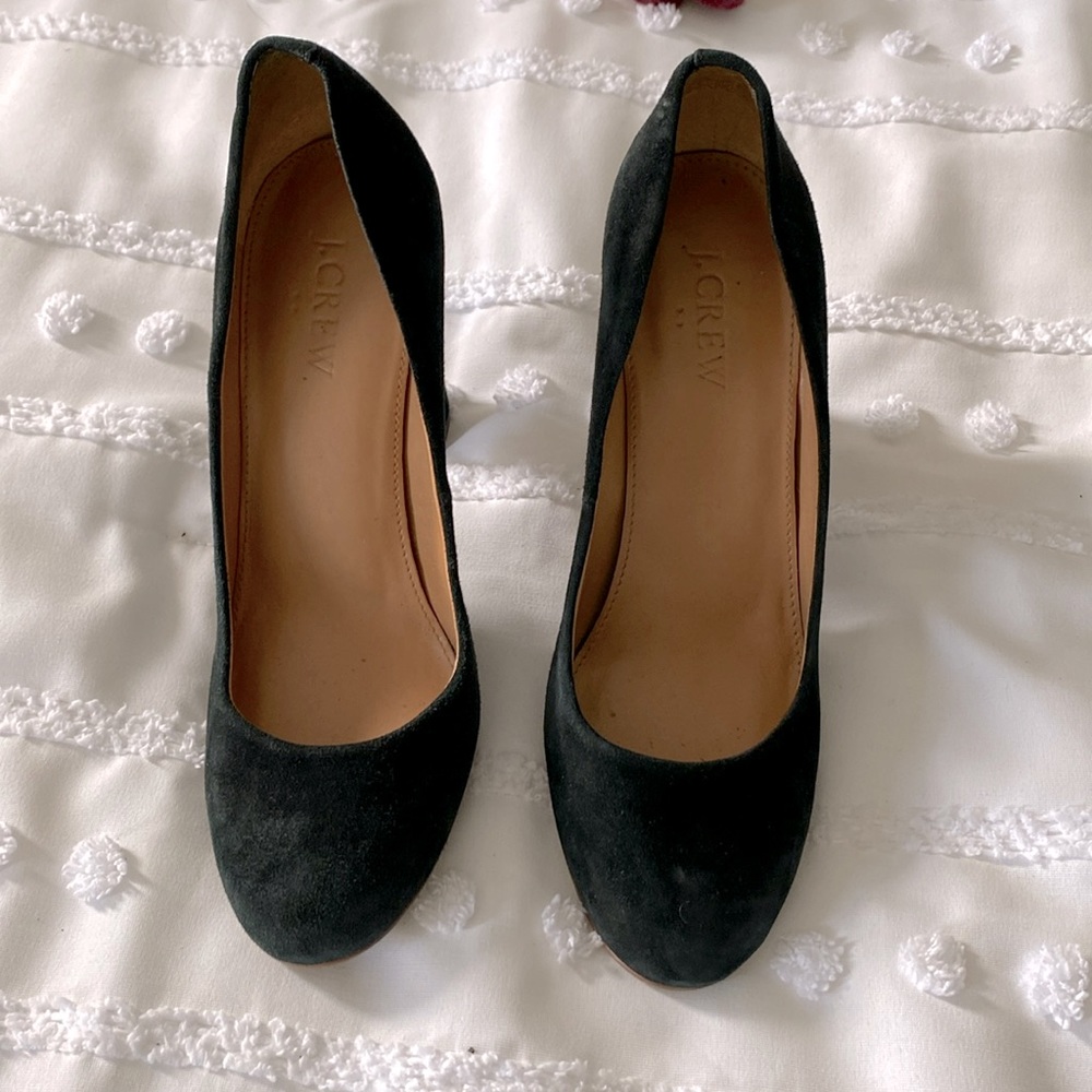 Jcrew suede heels